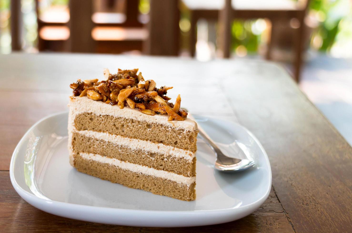 gâteau moka aux amandes photo