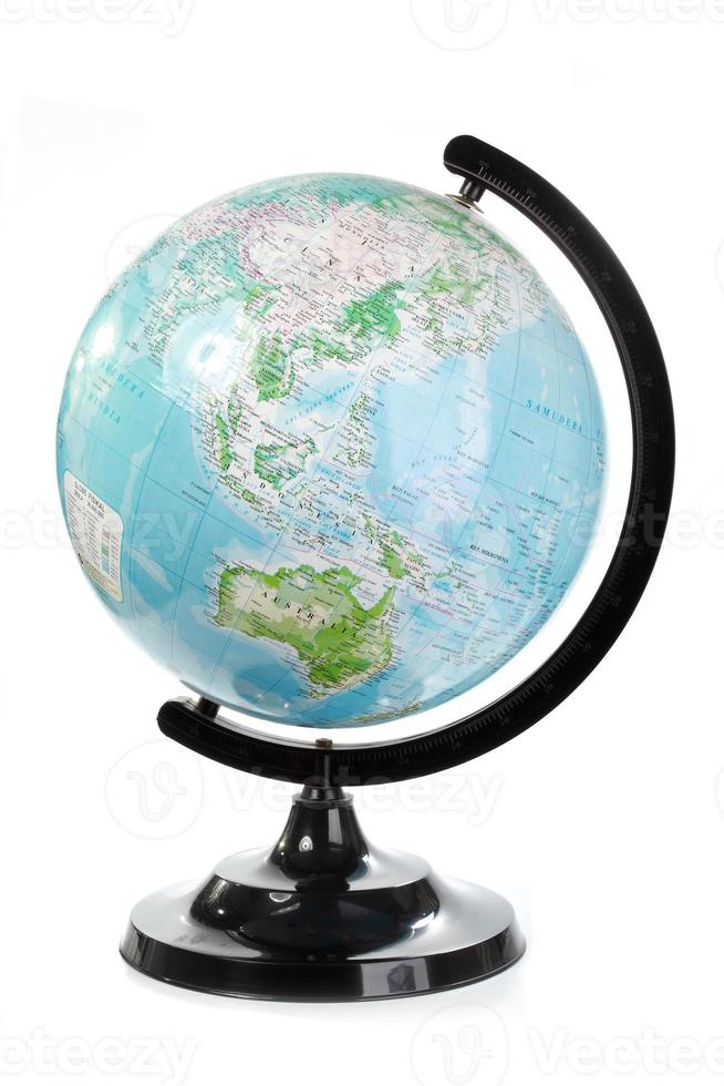 globe terrestre, isolé, sur, blanc photo