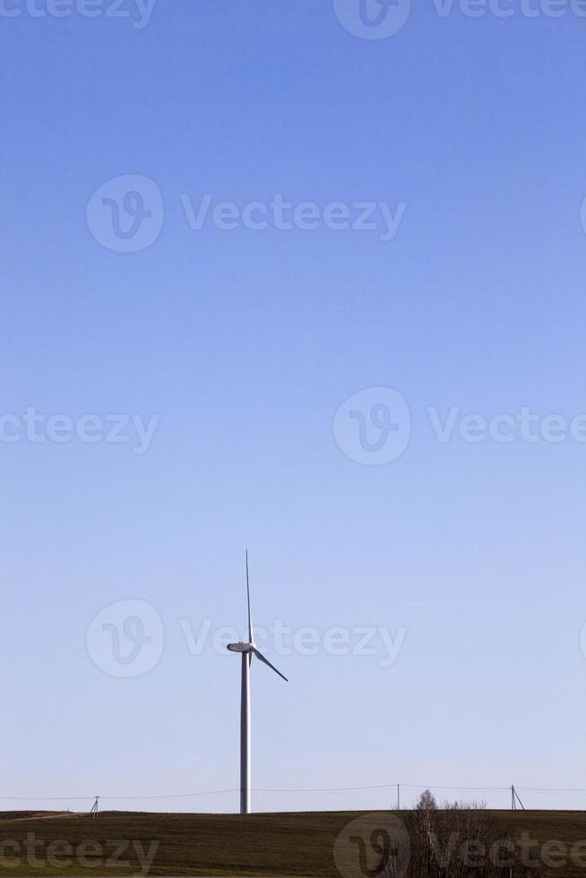 éoliennes, ciel photo