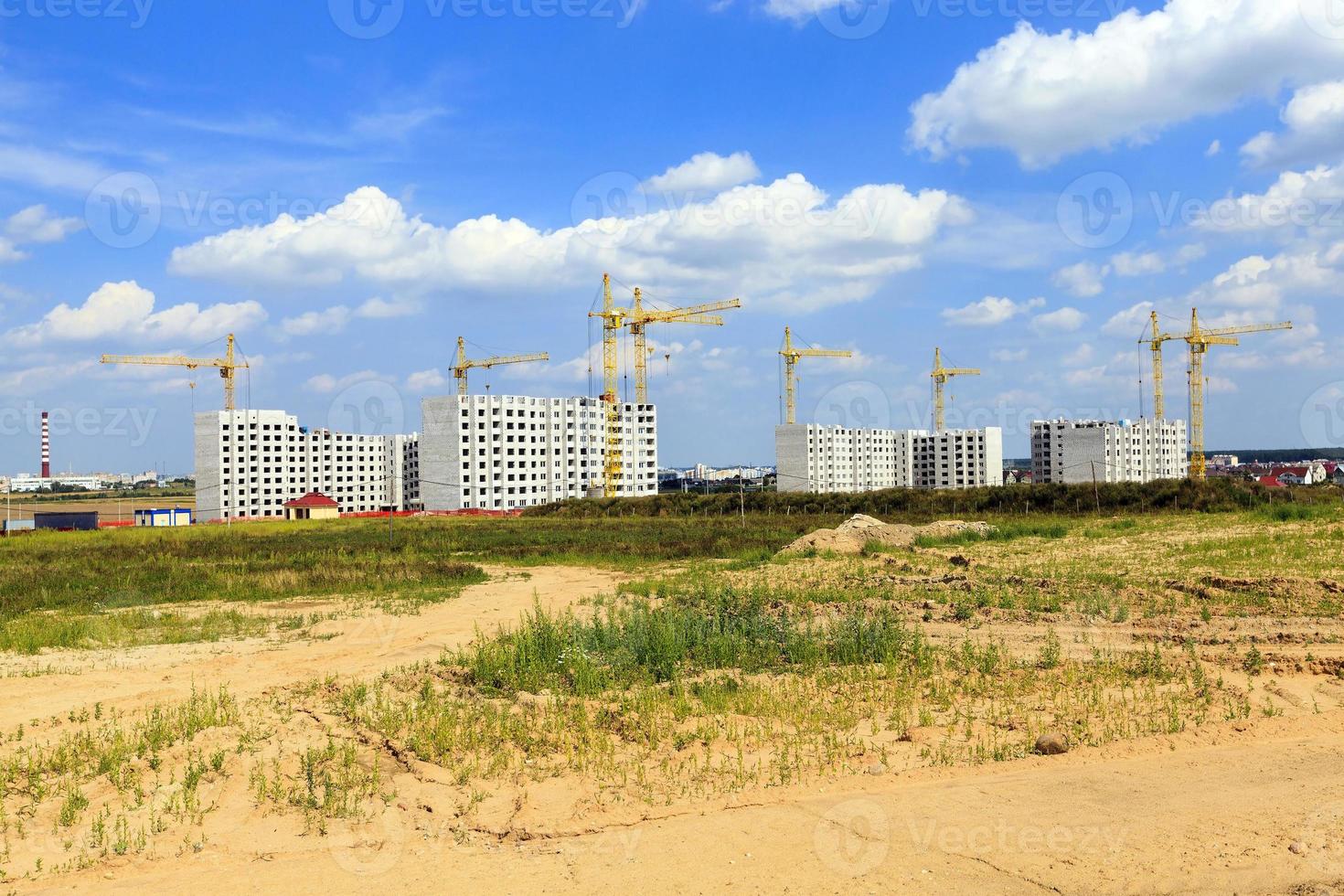 construction de maisons, ville photo