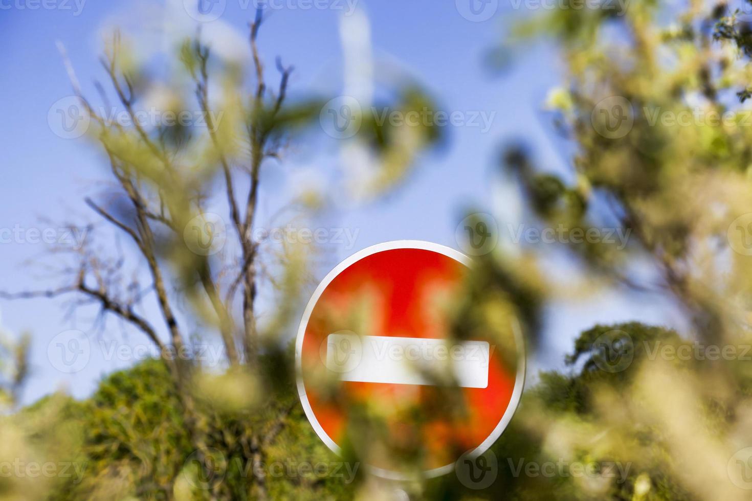 panneau de signalisation, gros plan photo