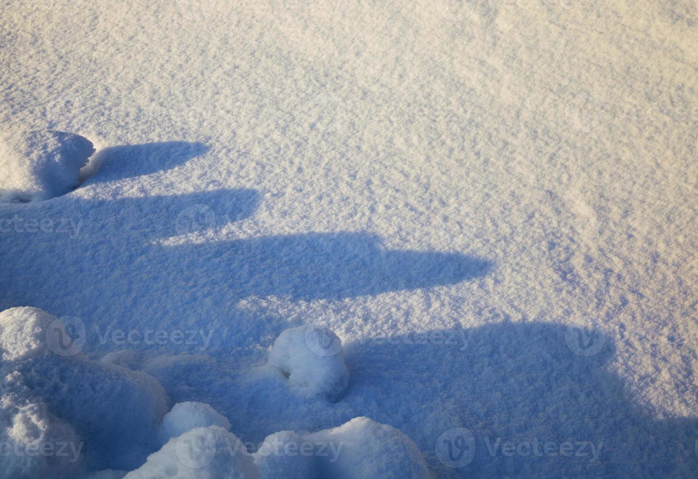 congères de neige, gros plan photo