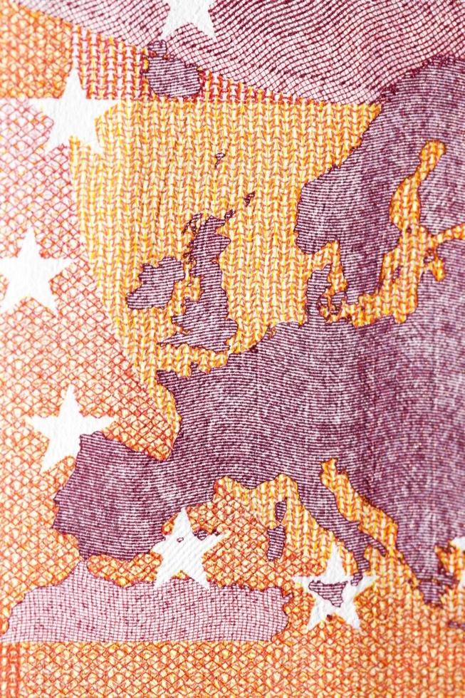 gros plan de l'argent en euros photo