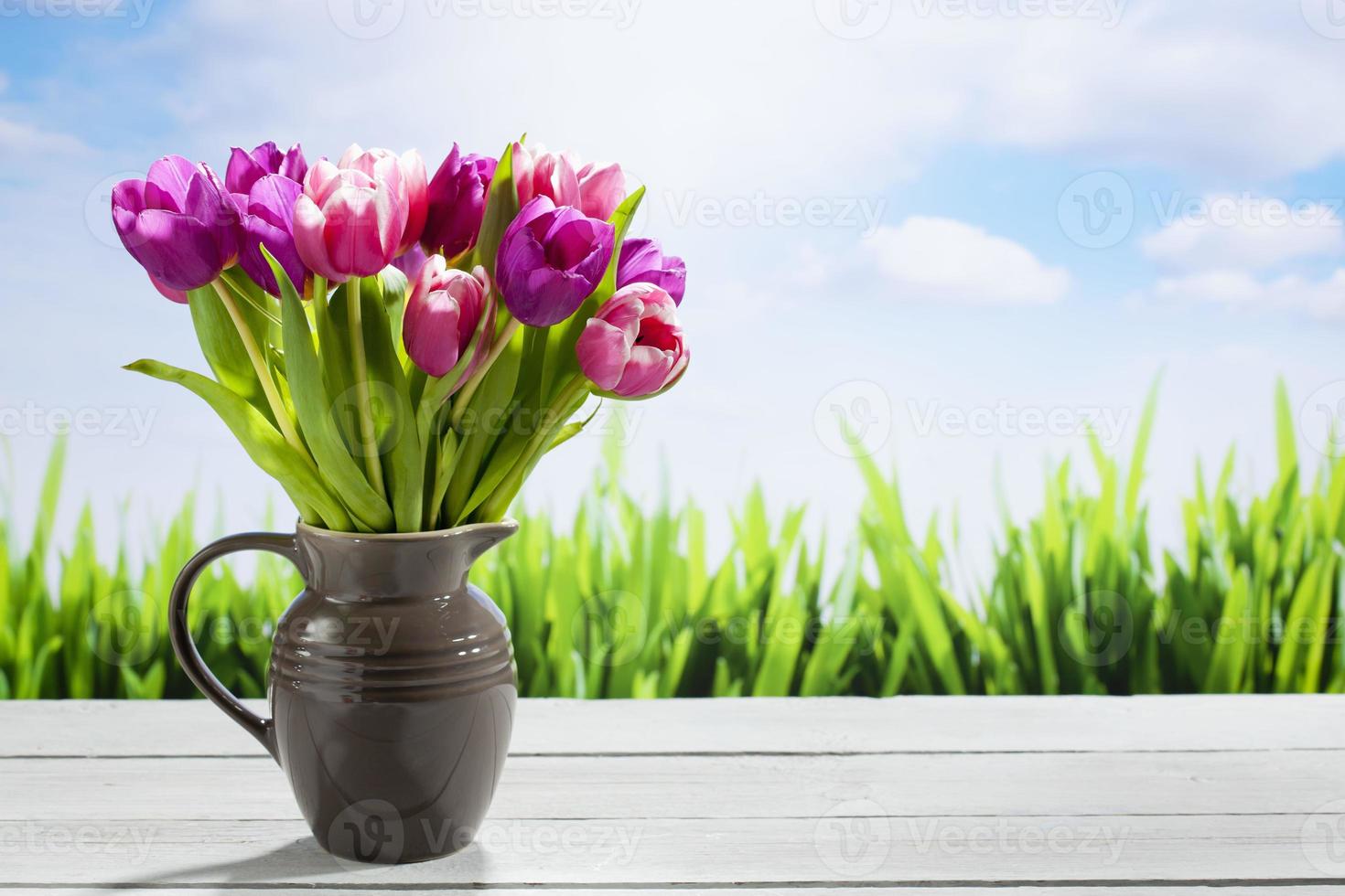 bouquet de tulipes, espace copie photo