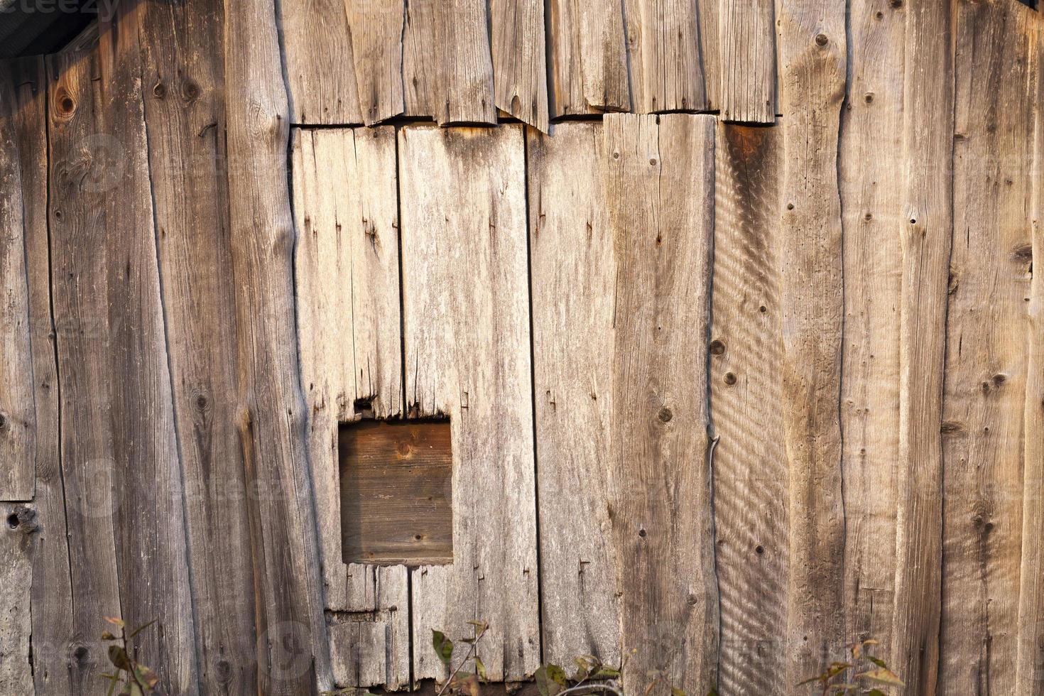 ancienne grange entrée en bois photo