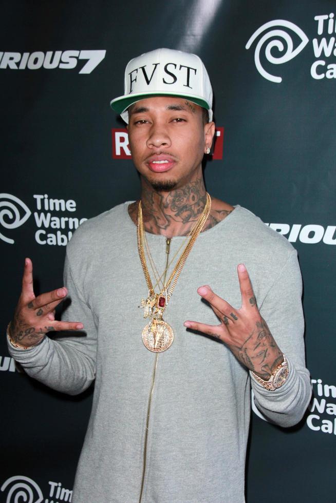 los angeles, 1er avril - michael ray nguyen-stevenson, alias tyga aux performances en direct de la bande originale de furious 7 aux studios revolt live le 1er avril 2015 à los angeles, ca photo