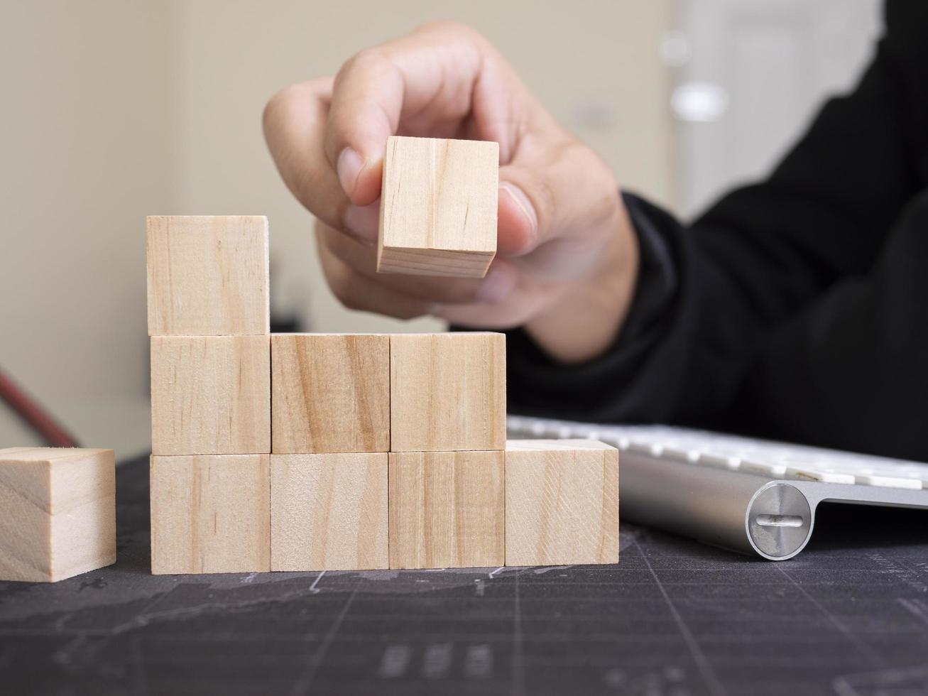 processus de réussite de la croissance du concept d'entreprise. photo