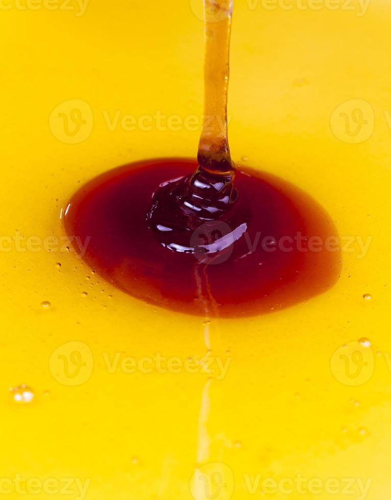 miel naturel doux et délicieux, gros plan photo