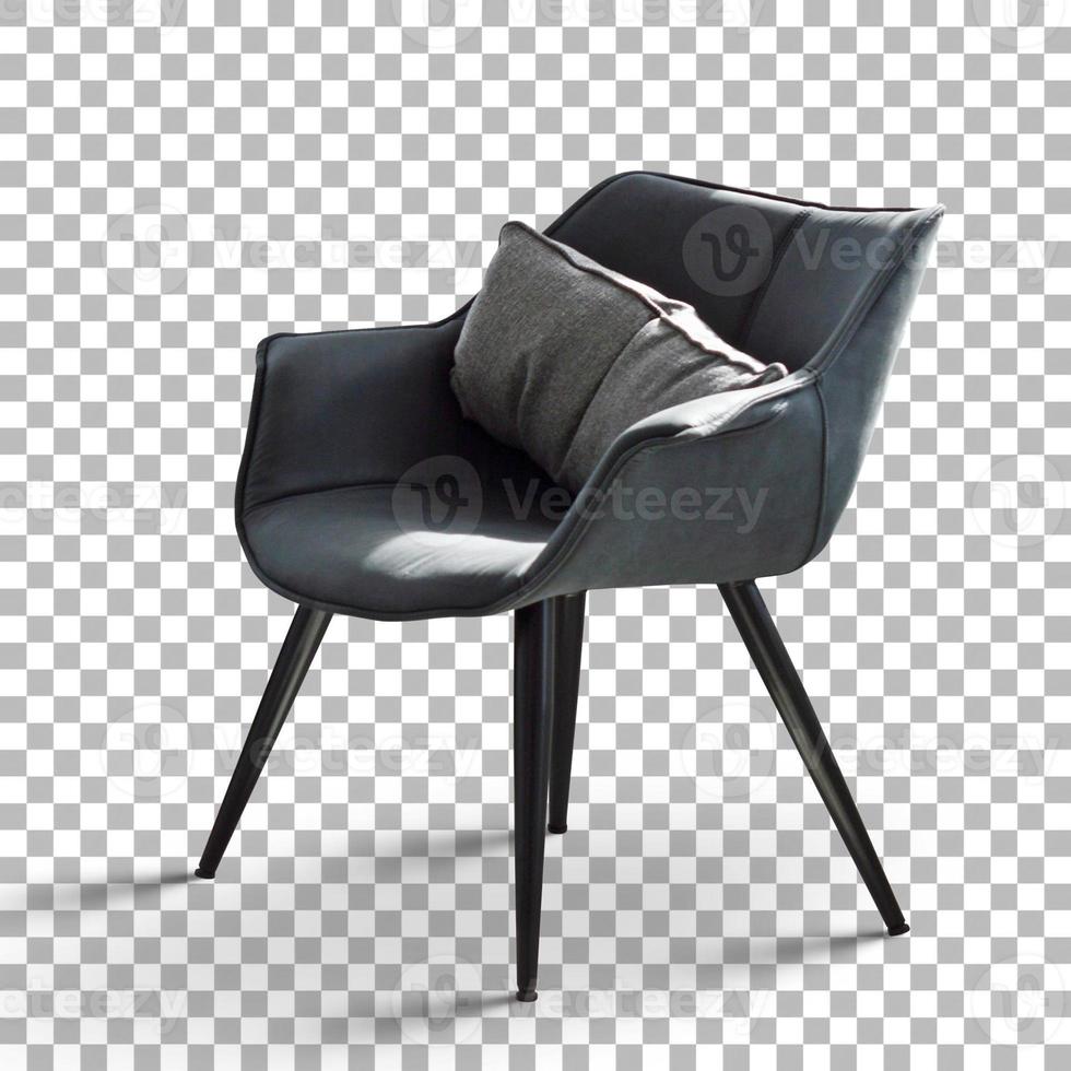chaise simple minimaliste isolée avec transparence photo