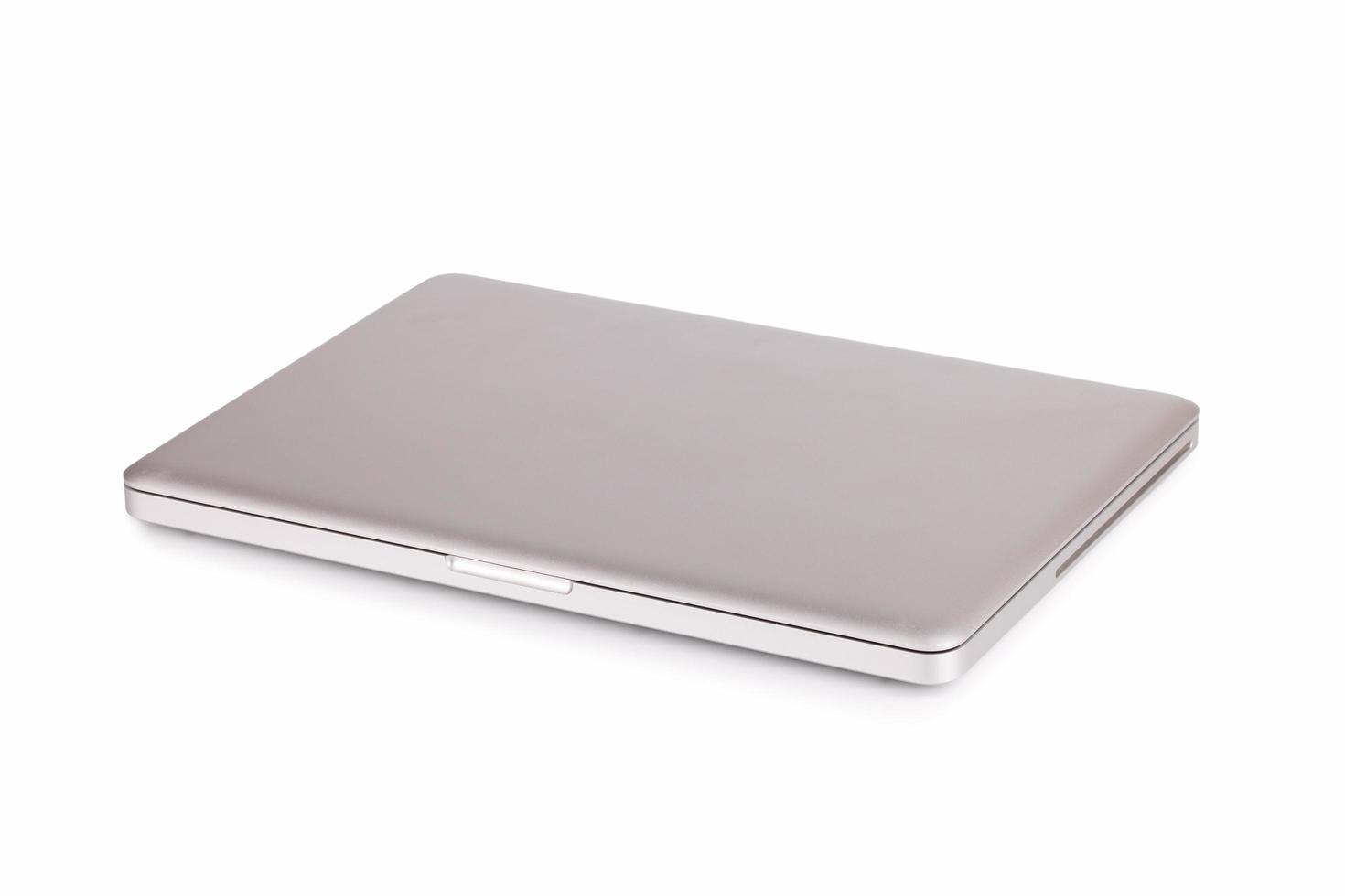 ordinateur portable sur fond blanc photo