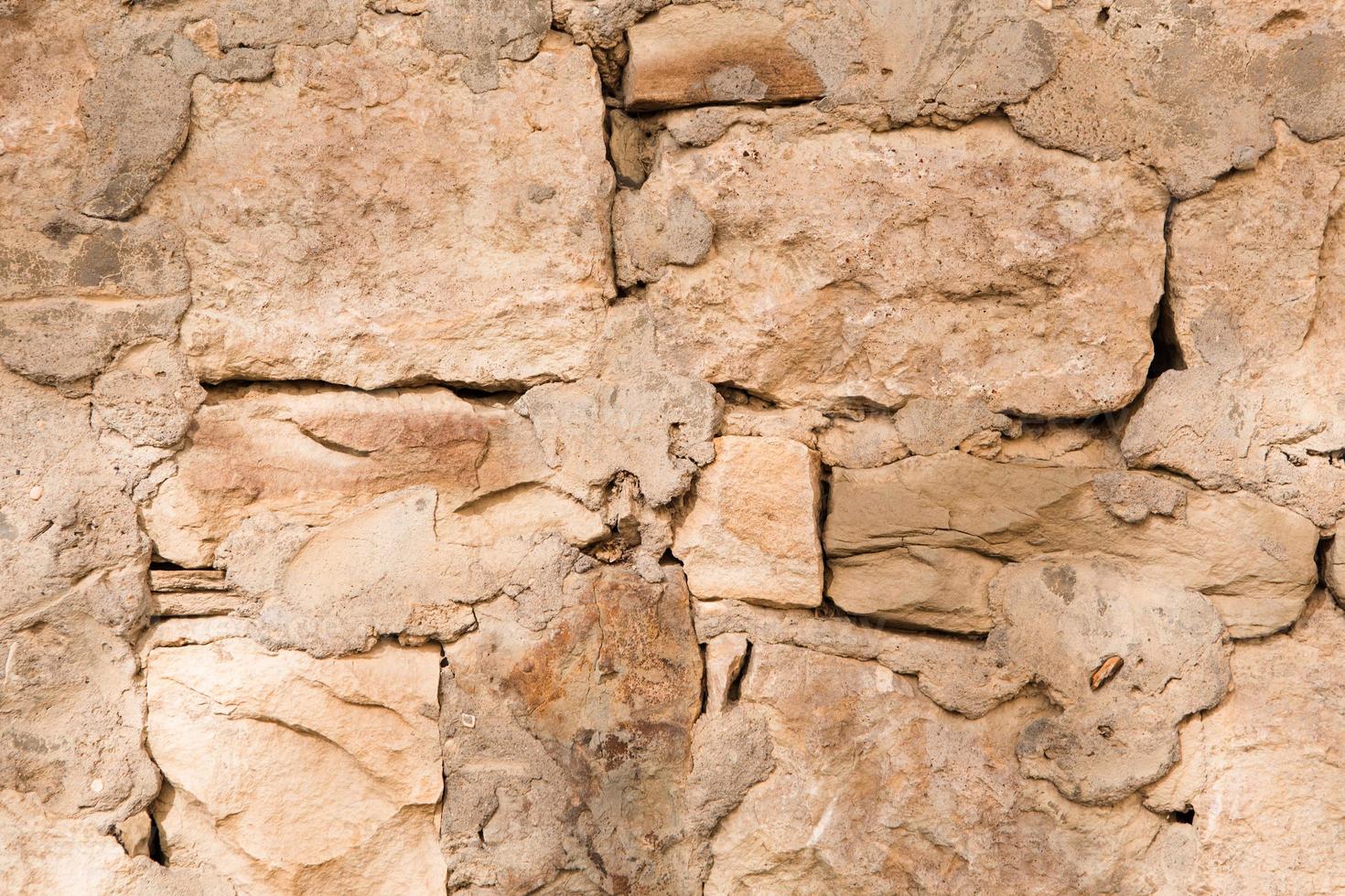 murs en maçonnerie de couleur sable naturel. gros plan de texture de pierre, fond de construction et d'exploitation minière. photo