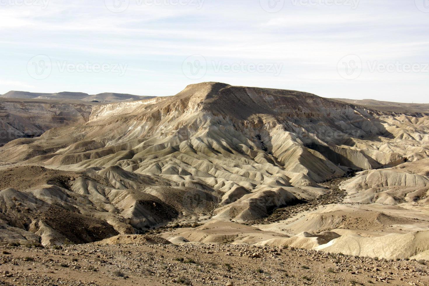 Le désert de Judée au Moyen-Orient, situé sur le territoire d'Israël et sur la rive ouest du Jourdain. photo