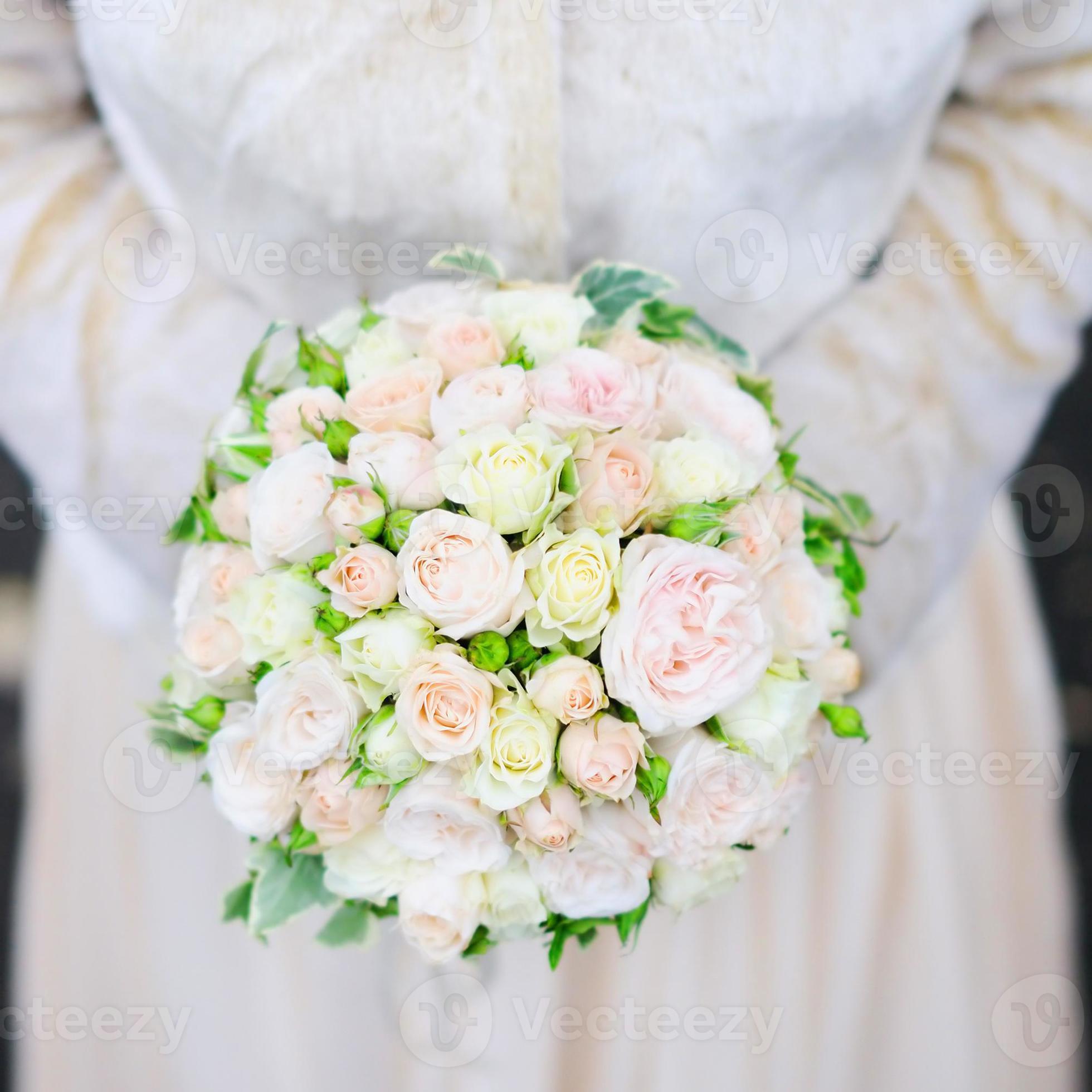 beau bouquet de fleurs de mariage photo