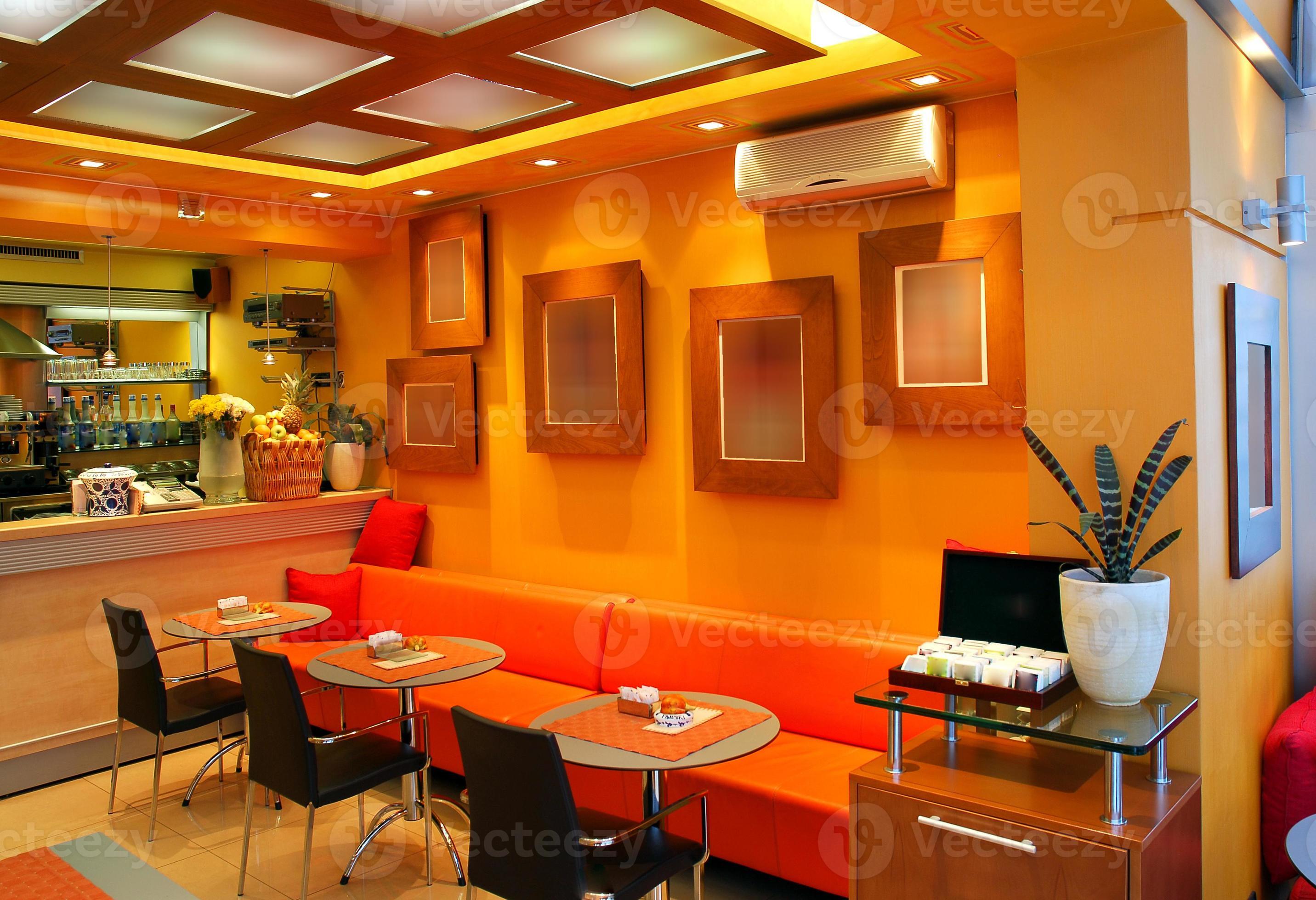 intérieur de bar café moderne photo