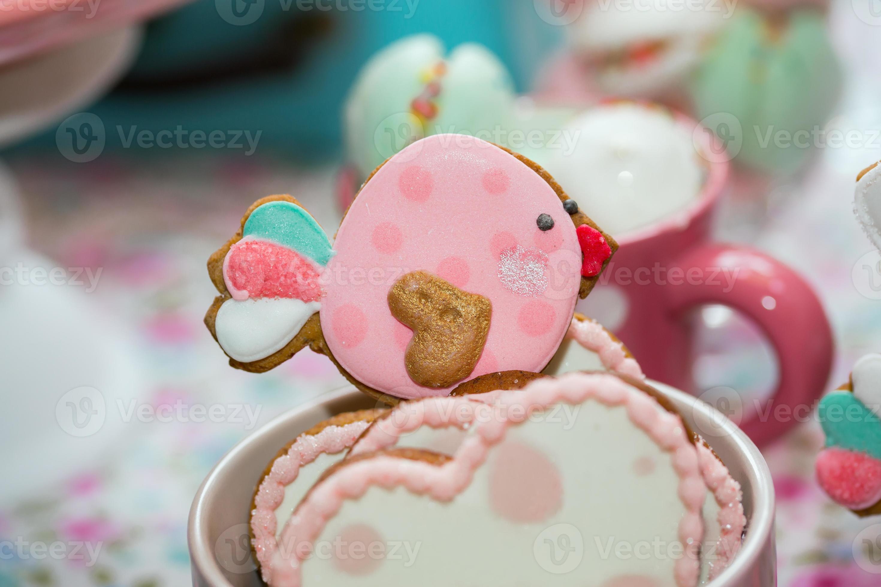 Decoration De Table De Fete D Anniversaire Avec Des Bonbons Pour Enfant Banque De Photos