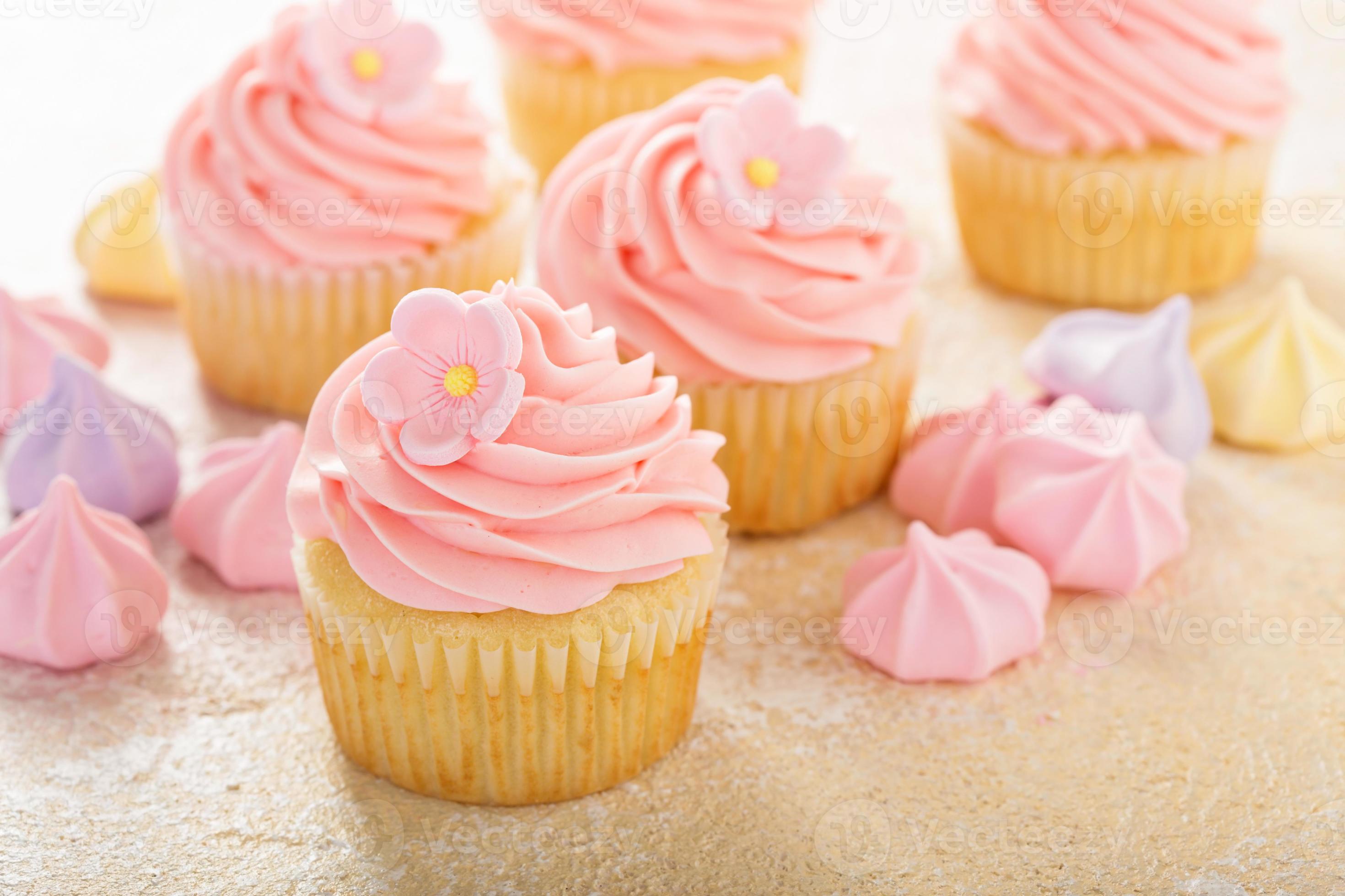 Glaçage de cupcakes à la framboise