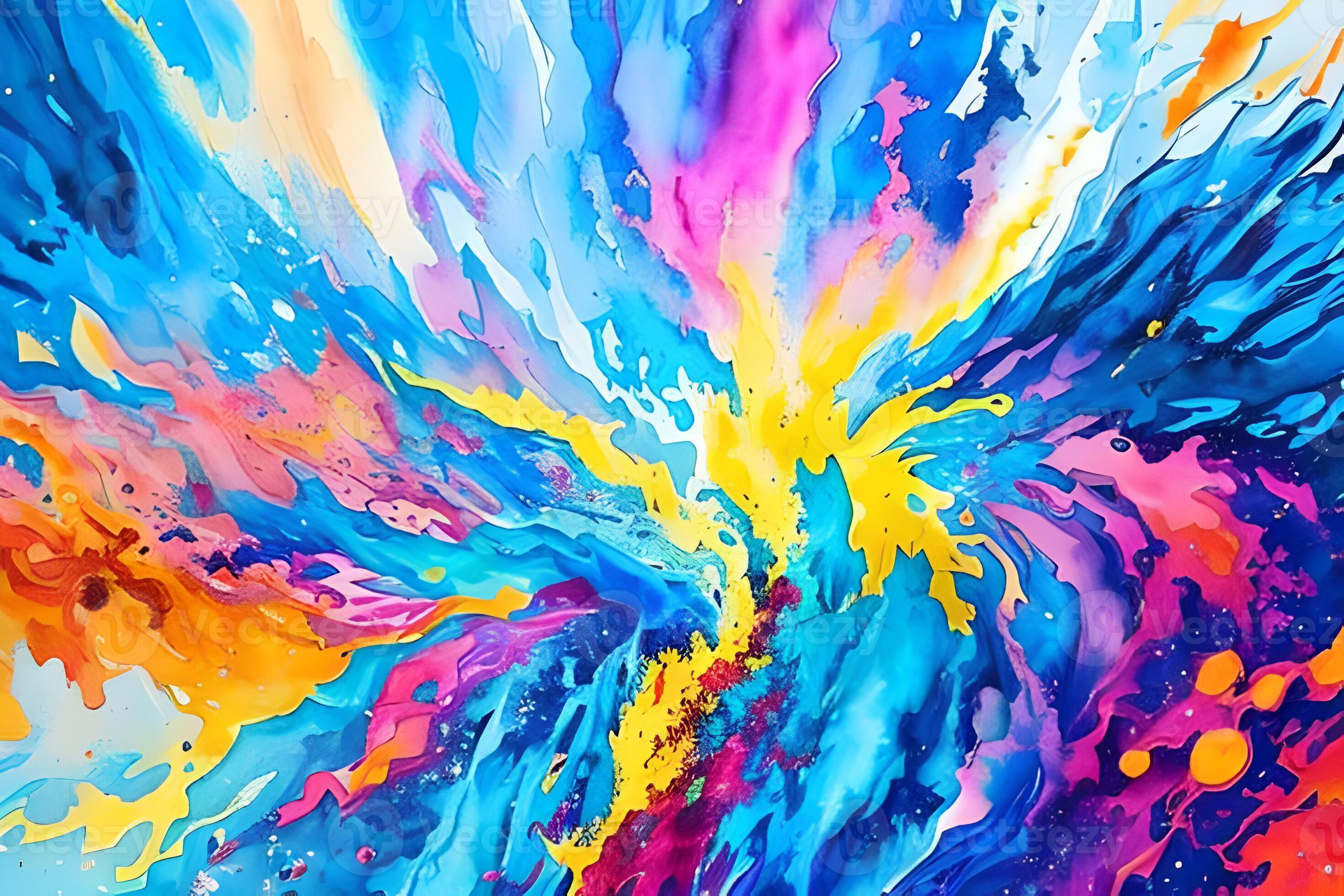 l'eau Couleur ou pétrole La peinture bien art illustration de