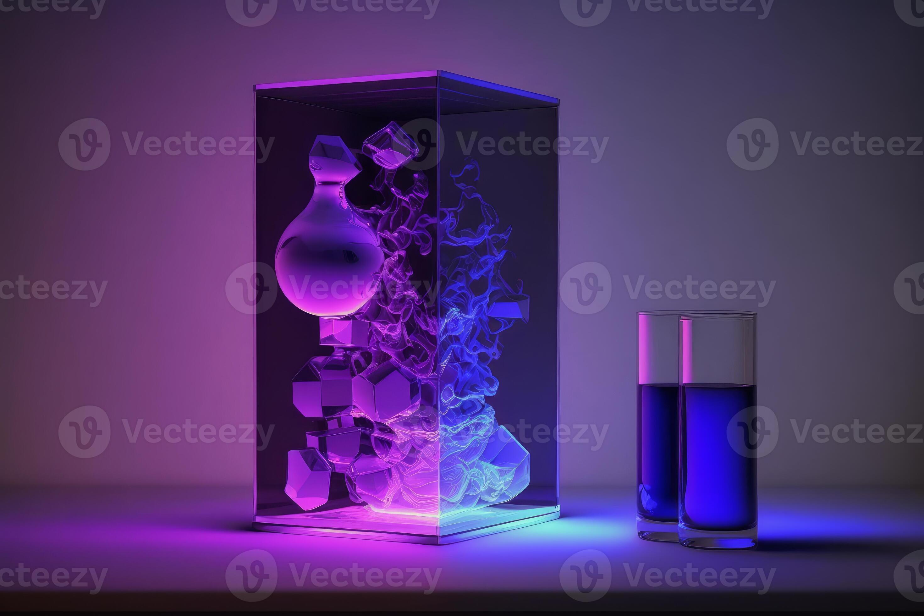 uv ultra-violet lumière composition de couleurs génératif ai 22189441 Photo  de stock chez Vecteezy