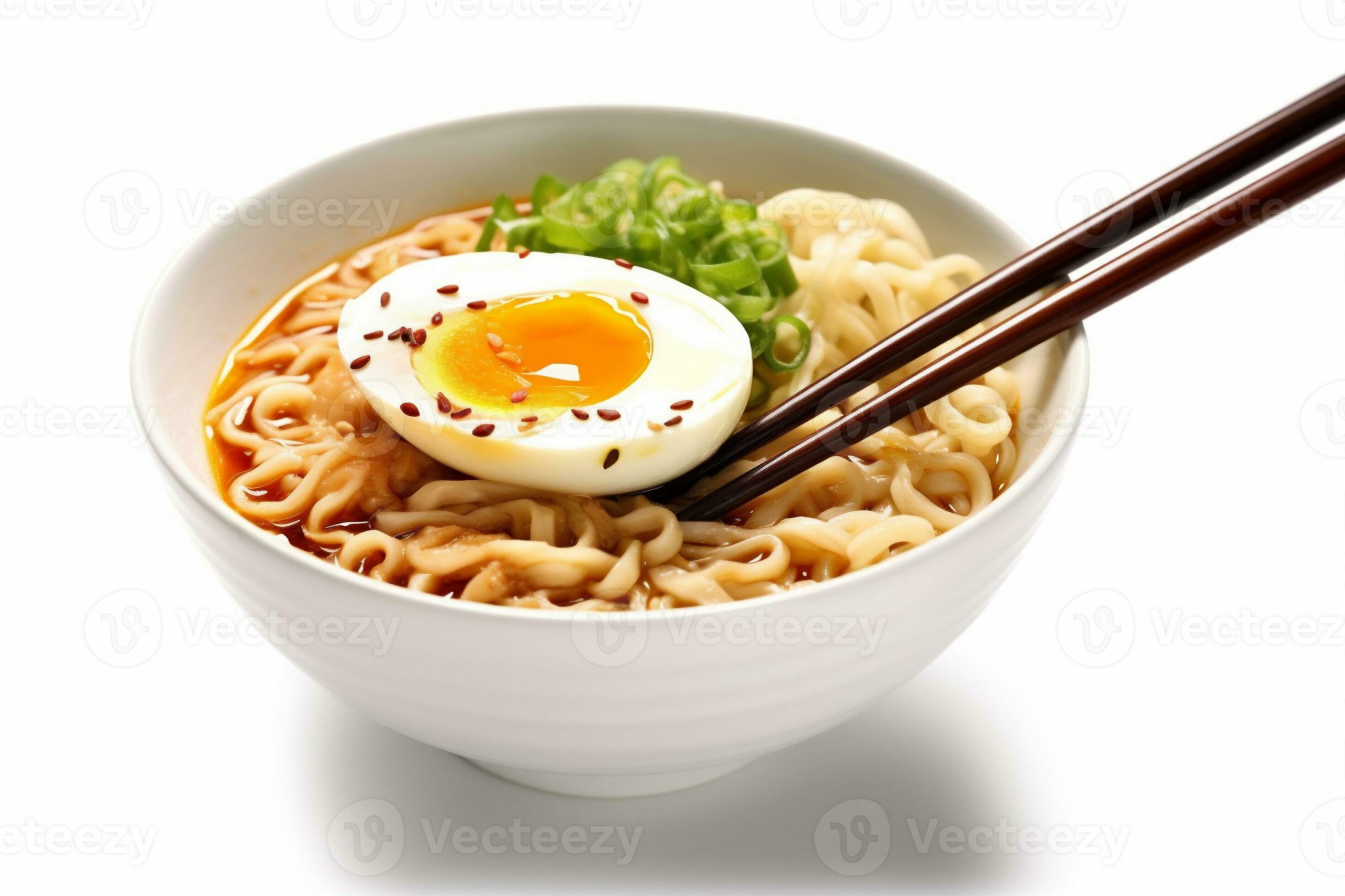 repas ramen nouille soupe blanc asiatique Frais nourriture Japonais  Contexte bol. génératif ai. 25719134 Photo de stock chez Vecteezy