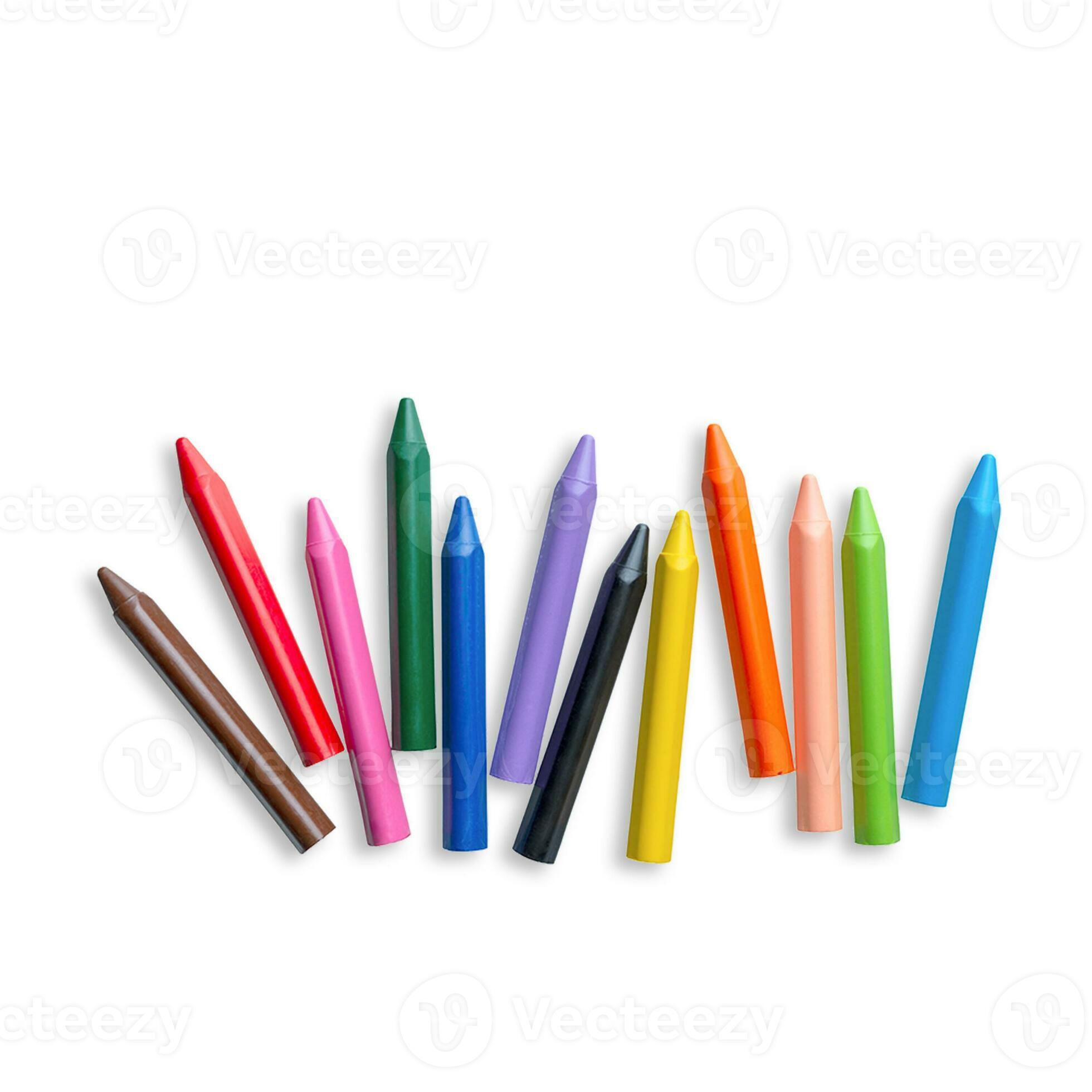 La Texture Des Stylos à Bille Multicolores Sur Un Fond Blanc Isolé