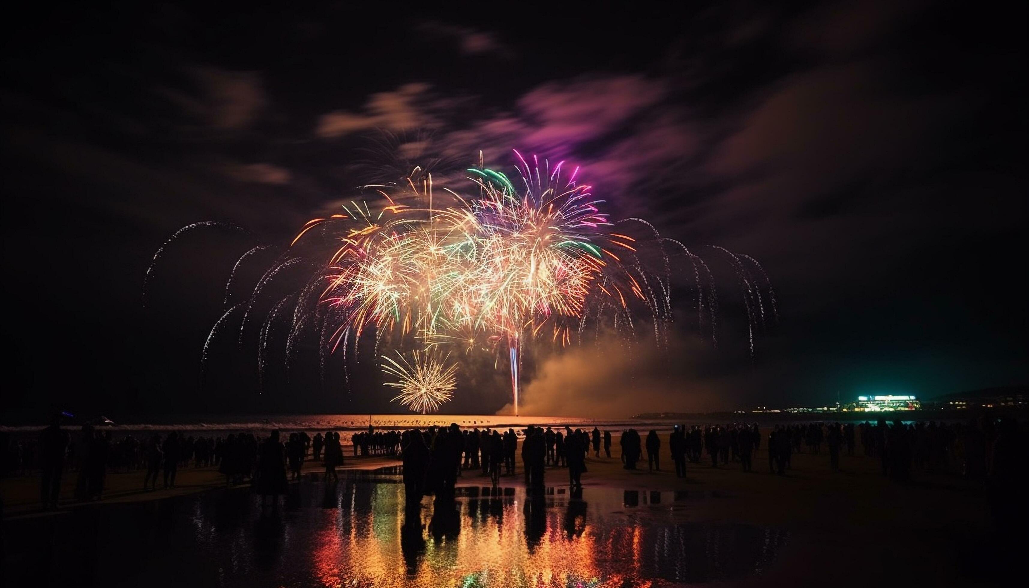 Feu d'artifice Multicolore