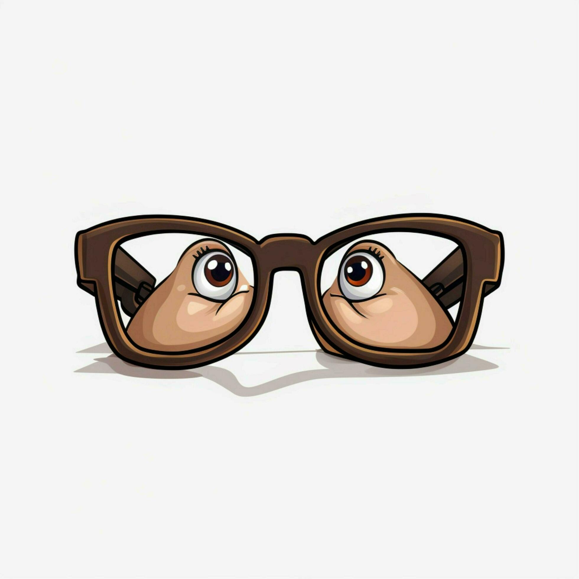 des lunettes 2d dessin animé illustraton sur blanc Contexte haute qu  30687803 Photo de stock chez Vecteezy