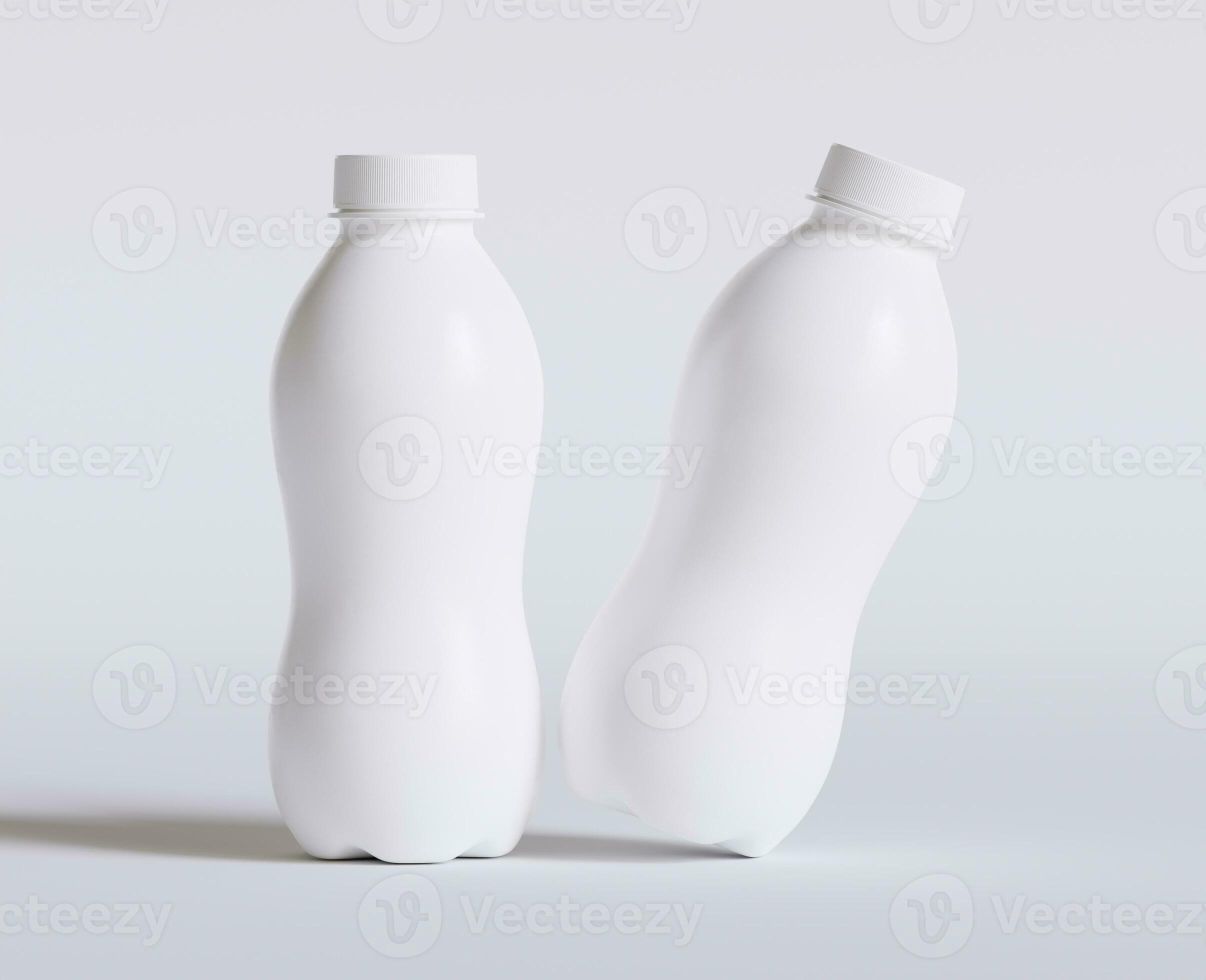 Lait Plastique bouteille blanc Couleur et réaliste texture le