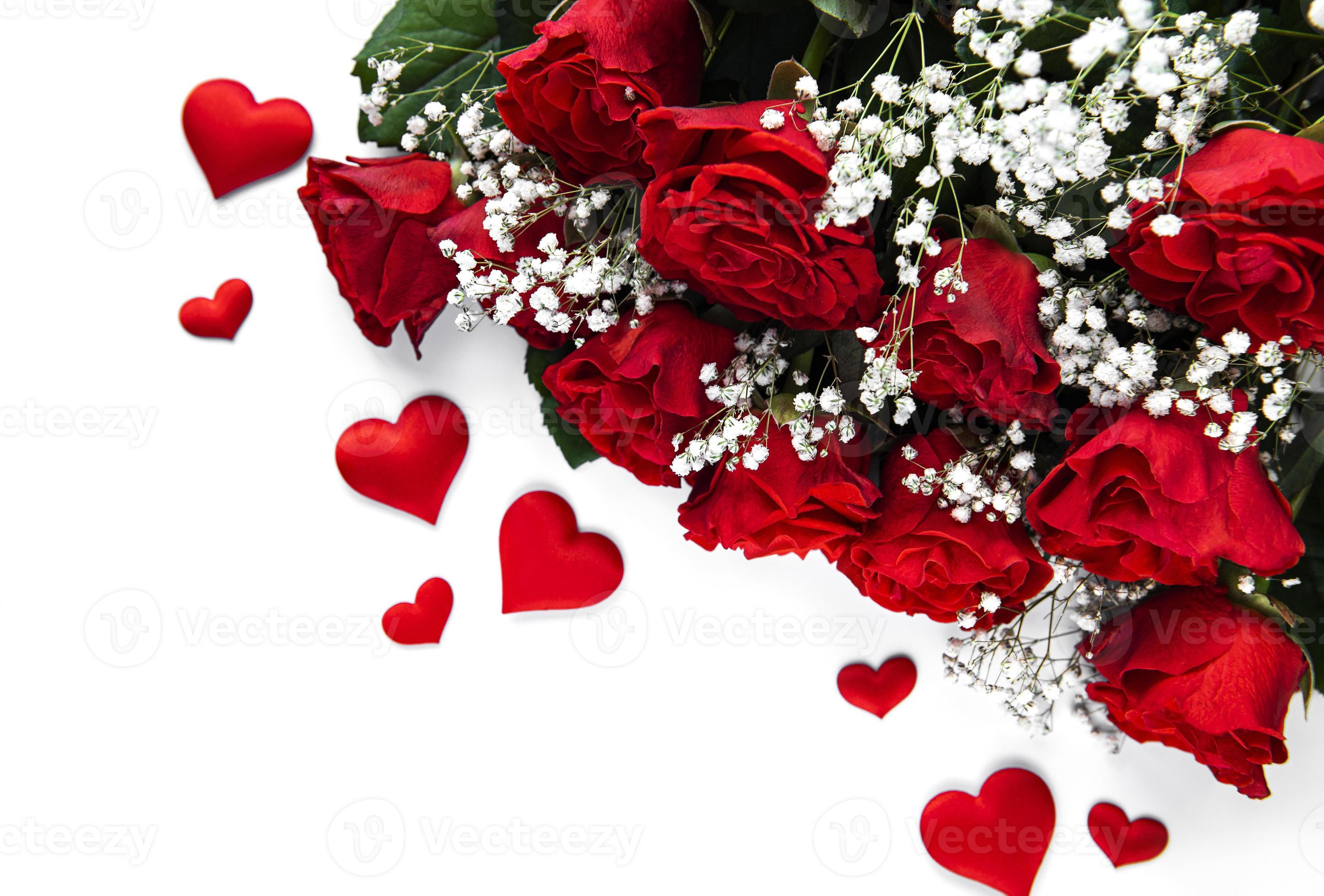 bouquet de roses rouges saint valentin 4994487 Banque de photos