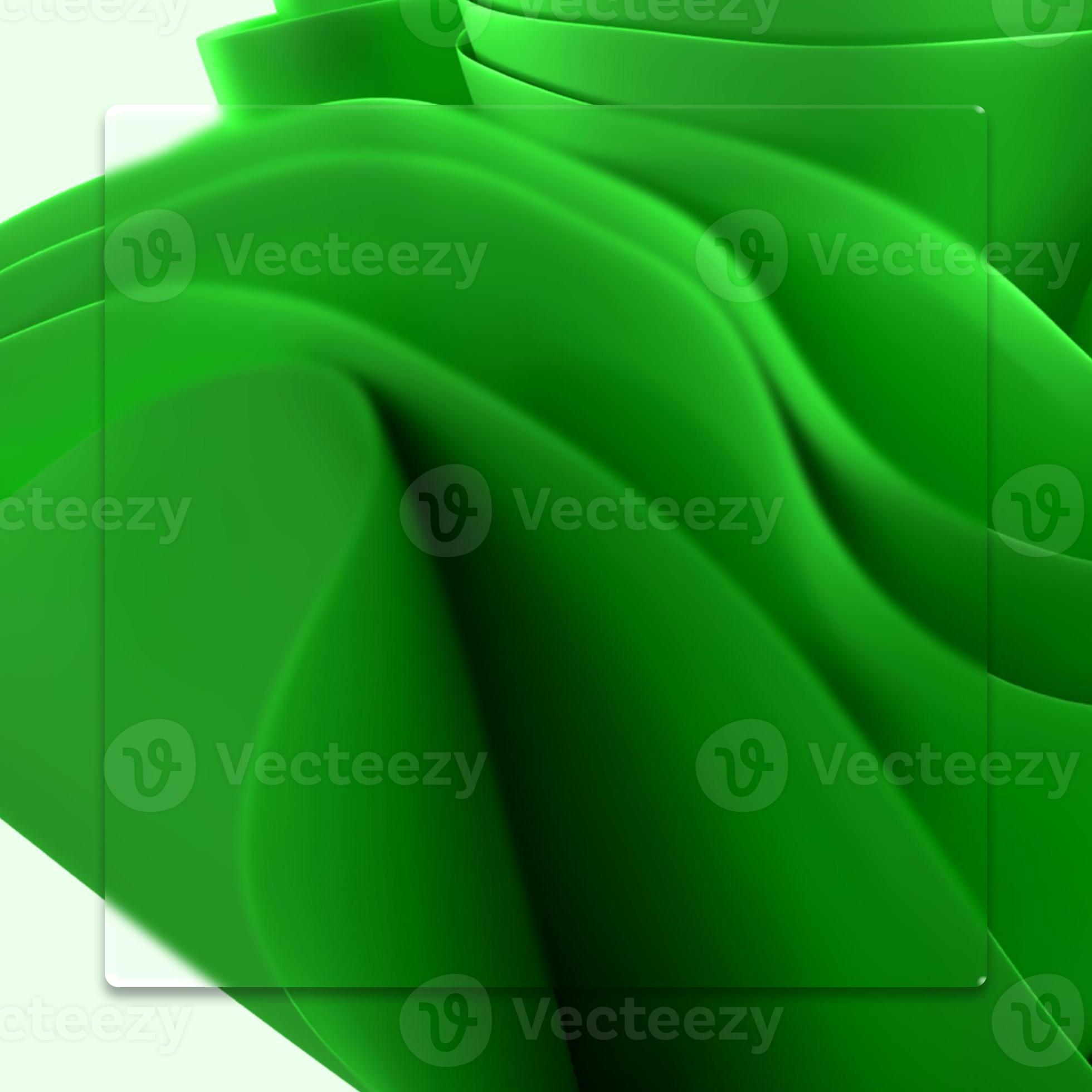 fond d'écran de rendu 3d vert vagues photo