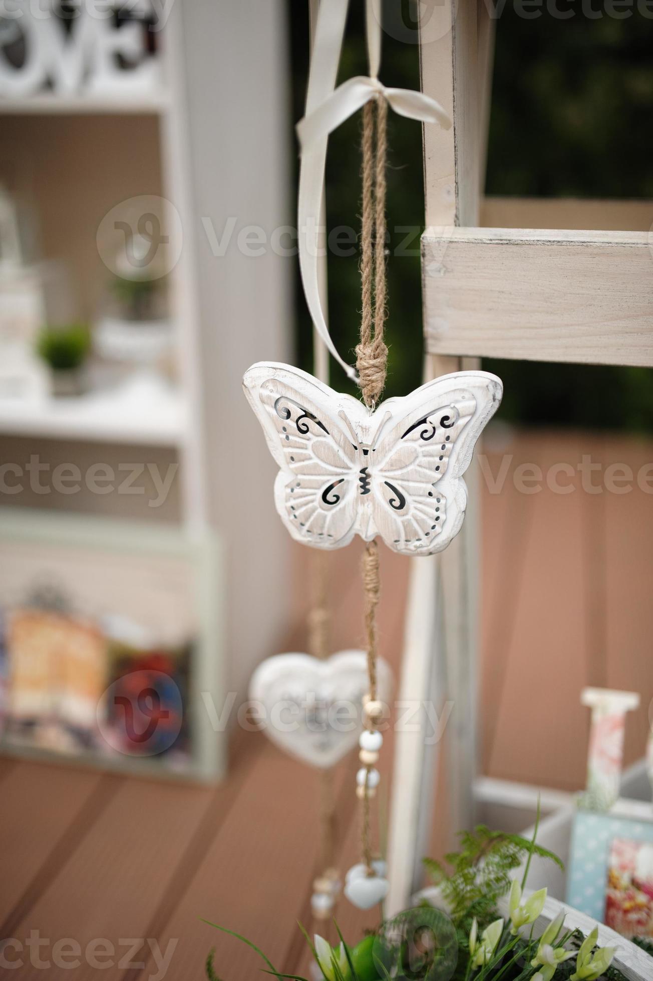 papillon de décoration de mariage photo