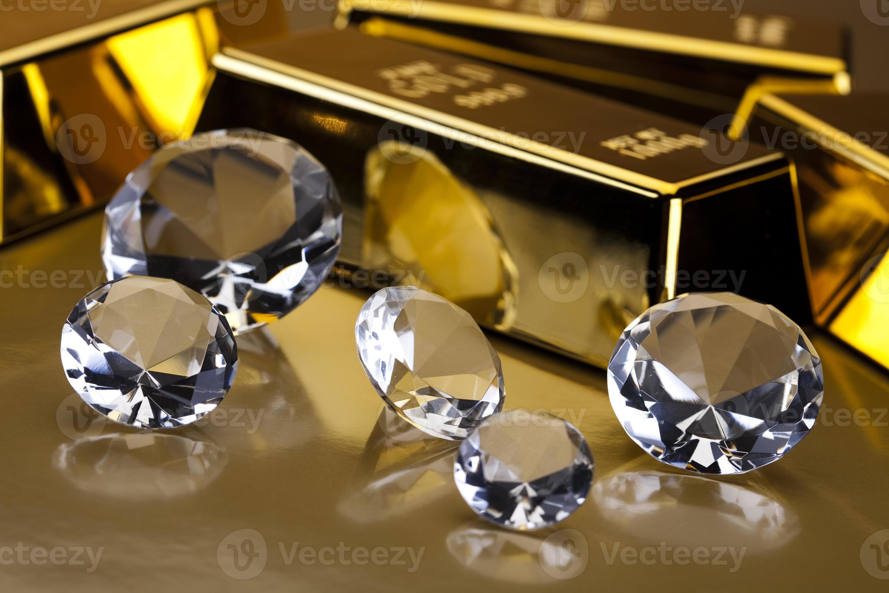diamant et or 990398 Photo de stock chez Vecteezy
