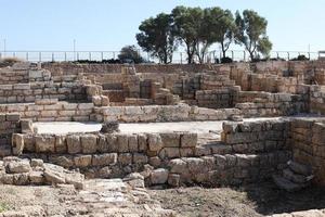 8 janvier 2022 . Césarée est une ville ancienne située sur la côte méditerranéenne d'Israël. photo