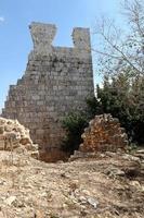 25 . 09 . 2018 . La forteresse de Yechiam est les ruines d'une forteresse de la période ottomane et croisée en Galilée occidentale, Israël photo