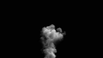 conception de fumée sur fond noir photo