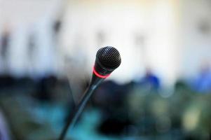 microphone de conférence de presse photo