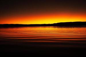 lac argyle au coucher du soleil photo