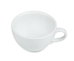 tasse de café isolé sur fond blanc, inclure un tracé de détourage photo