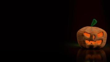 lanterne de citrouille pour le rendu 3d du concept d'halloween photo