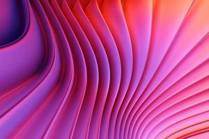 Illustration 3d d'un fond dégradé abstrait rose classique avec des lignes. impression des vagues. texture graphique moderne. motif géométrique. photo