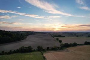 images aériennes et vue en grand angle de la campagne britannique, images de drones photo