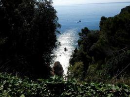 vue sur la mer sur la costa brava catalane, espagne photo