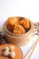 cuisine chinoise ekado avec une sauce délicieuse et épicée photo