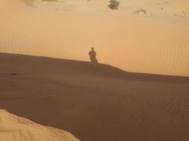 dunes de sable dans le désert photo