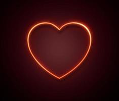 coeurs lumineux néon sign.retro neon hearts sign on black background.happy valentine's day design elements are ready for your banner greeting card design. rendu 3D photo