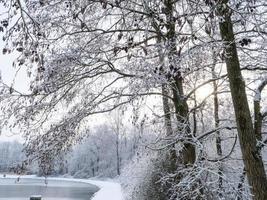 l'heure d'hiver dans un château en allemagne photo