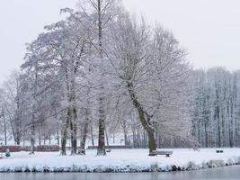 l'heure d'hiver dans un château en allemagne photo