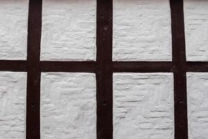 belle texture de vieux murs de briques à colombages vintage trouvés en allemagne. photo
