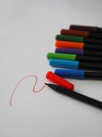 stylo hilight beaucoup de couleur photo