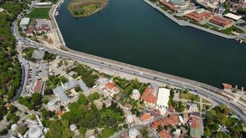 vue aérienne de la ville du bosphore et du pont à istanbul turquie photo