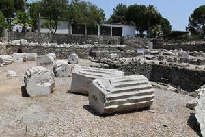 Mausolée d'Halicarnasse dans la ville de Bodrum photo